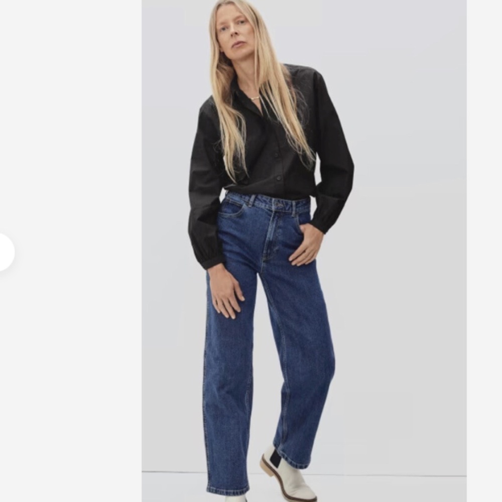 Everlane Organic Cotton Prep Shirt (rare) BLACK M